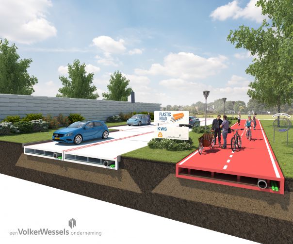In Olanda si viaggia su strade in plastica riciclata